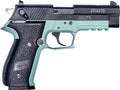 German Sport Firefly .22LR Semi-Auto Pistol with Turquoise Frame and Black Slide