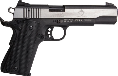 German Sport GERG2210M1911S 22LR Semi-Auto Pistol with 5-inch Barrel and Black Anodized Finish