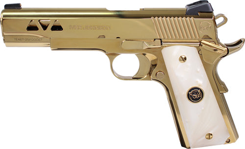 Iver Johnson Golden Eagle .45 ACP Semi-Auto Pistol with Polished PVD Finish and Two Magazines