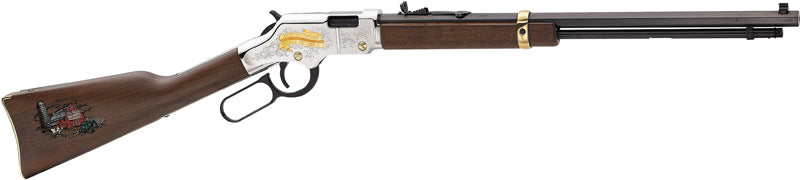 Henry H004AF American Farmer Tribute Lever Action Rifle - .22 LR with Octagon Barrel and Walnut Stock