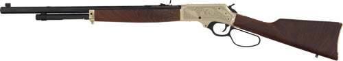 Henry H10 Brass Side Gate Sporting Rifle with Octagon Barrel and Walnut Stock