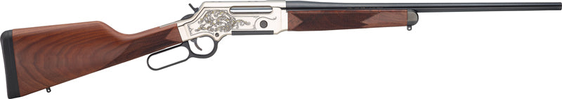 Henry H14 Long Ranger Deluxe Sporting Rifle in .308 Winchester with Walnut Stock and Gold Inlay