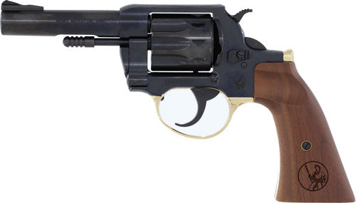 Henry H16 GoldenBoy Revolver - .22 Long Rifle, 4-inch Barrel, Blued Finish, Wood Grips