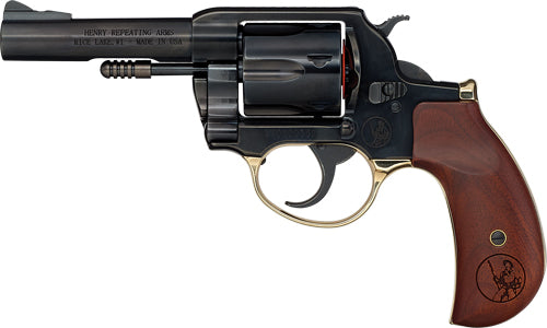 Henry H17 Big Boy Revolver in .357 Magnum / .38 Special with Blued Barrel and Wooden Grips