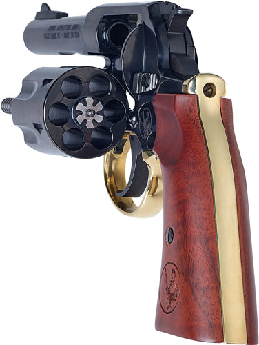 Henry H17 Big Boy Revolver - .357 Magnum / .38 Special with 4-Inch Blued Barrel and Wood Grips