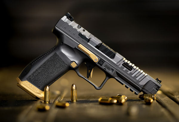 Canik SFX Rival 9mm OR As Semi-Auto Pistol with 5-Inch Barrel and 18-Round Capacity and Gray Finish