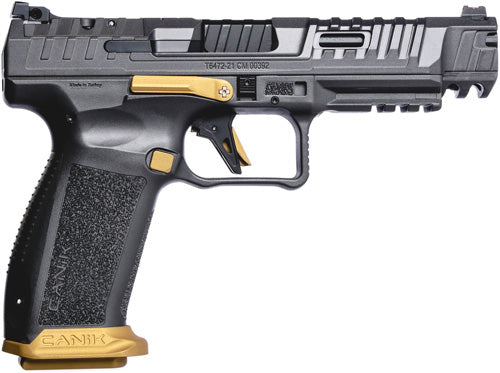 Canik SFX Rival 9mm OR As Semi-Auto Pistol with 5-Inch Barrel and 18-Round Capacity and Gray Finish