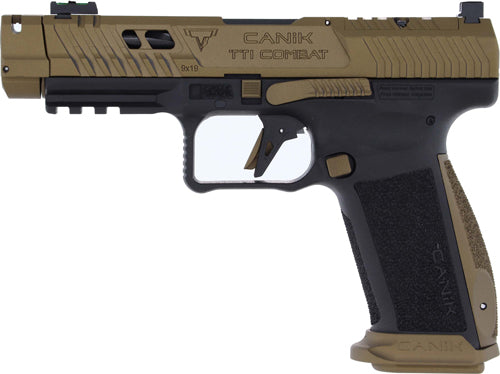 Canik TTI Combat 9mm Semi-Auto Pistol with 4.6-Inch Barrel and 10-Round Capacity and Black Finish