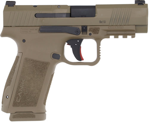 Canik METE Mc9Ls 9mm Semi-Auto Pistol with 3.68-Inch Barrel and 17-Round Capacity and Flat Dark Earth Finish