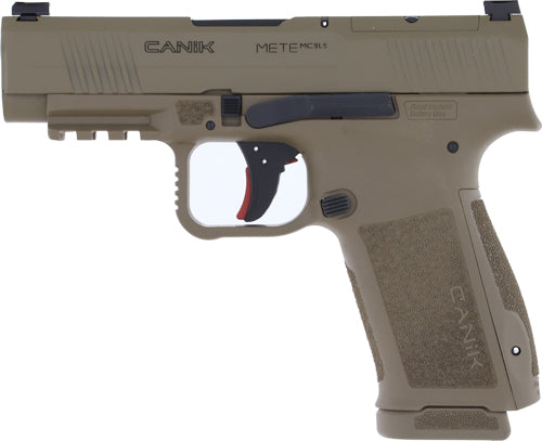 Canik METE Mc9Ls 9mm Semi-Auto Pistol with 3.68-Inch Barrel and 17-Round Capacity and Flat Dark Earth Finish