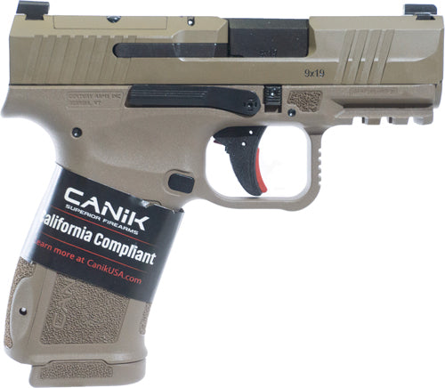 Canik METE MC9 L Cali 9mm Semi-Auto Pistol with 3.18-Inch Barrel and Flat Dark Earth Finish