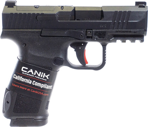 Canik METE MC9 L Cali 9mm Semi-Auto Pistol with 3.18-Inch Barrel and 10-Round Capacity and Black Finish