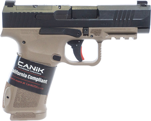 Canik METE MC9 Ls Cali 9mm Semi-Auto Pistol with 3.63-Inch Barrel and 10-Round Capacity and Flat Dark Earth Finish