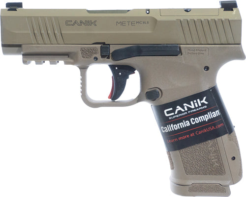 Canik METE MC9 Ls Cali 9mm Semi-Auto Pistol with 3.63-Inch Barrel and Flat Dark Earth Finish