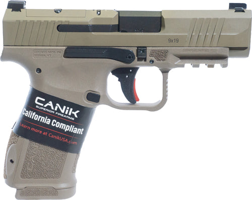 Canik METE MC9 Ls Cali 9mm Semi-Auto Pistol with 3.63-Inch Barrel and Flat Dark Earth Finish