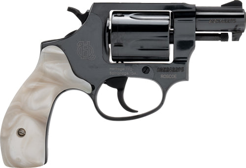 Heritage Roscoe .38 Special Revolver with 2-inch Barrel - Black Frame and Pearl Grips