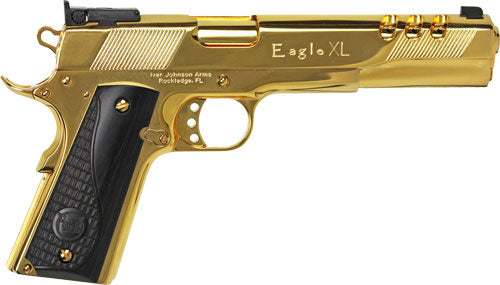 Iver Johnson Eagle XL Ported .45 ACP Semi-Auto Pistol with 6-Inch Gold Barrel and Frame