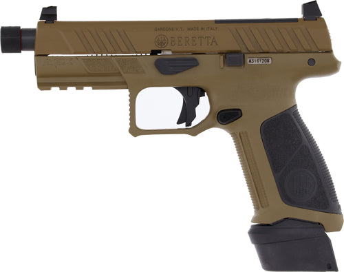 Beretta APX A1 FS 9mm 4.8-inch Semi-Auto Pistol with Flat Dark Earth Finish and Three Magazines