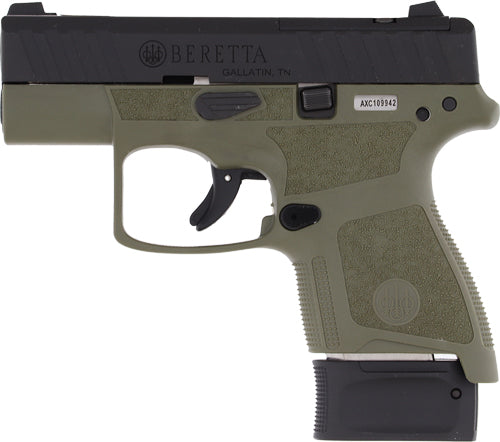 Beretta APX A1 Carry 9mm Semi-Auto Pistol with 3-Inch Barrel and Green Finish