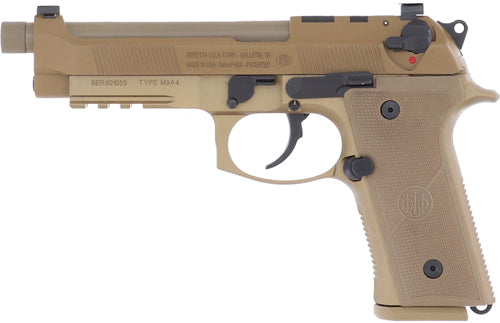 Beretta M9A4 G 9mm Semi-Auto Pistol with Night Sights and Polymer Grip
