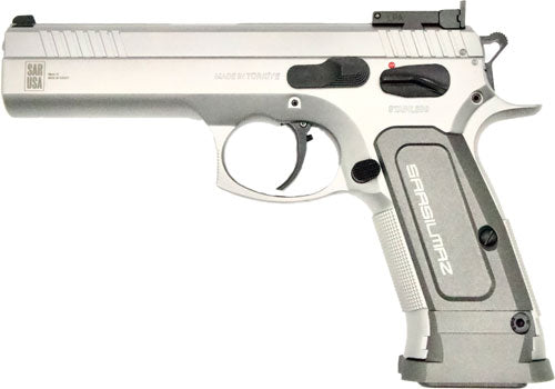 SAR USA K-12 Sport Pistol 9mm with Stainless Finish and Adjustable Sights