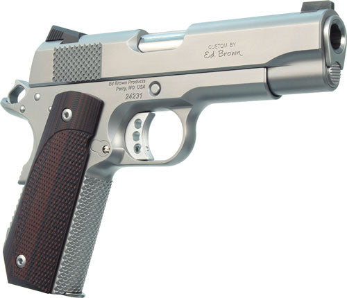 Ed Brown Products KC18SS Kobra Carry 1911 .45 ACP Semi-Auto Pistol with Stainless Finish and 4.25-inch Barrel