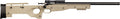 Crickett Precision Rifle 22LR with Flat Dark Earth Synthetic Stock and 16.5-inch Threaded Barrel