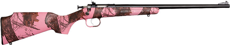 Crickett Rifle G2 22LR with Pink Blaze Stock and Blued Finish