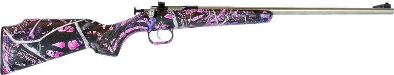 Crickett Rifle G2 22LR - Youth Sporting Rifle with Synthetic Camouflage Stock and Stainless Steel Finish