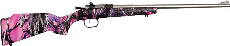 Crickett Rifle G2 22LR - Youth Sporting Rifle with Synthetic Camouflage Stock and Stainless Steel Finish
