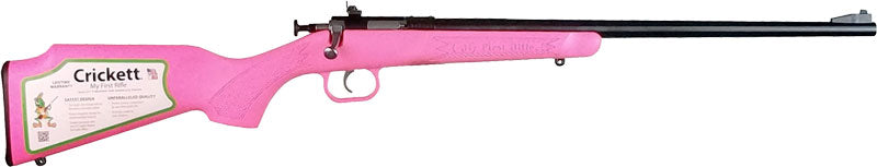 Crickett Rifle G2 22LR Youth Sporting Rifle with Pink Stock and Iron Sights