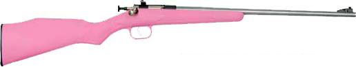 Crickett G2 .22 Long Rifle Sporting Rifle with Pink Synthetic Stock and Stainless Steel Finish