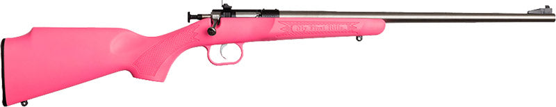 Crickett G2 .22 Long Rifle Sporting Rifle with Pink Synthetic Stock and Stainless Steel Finish