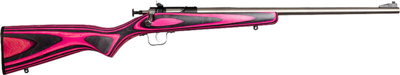 Crickett Rifle G2 .22LR Sporting Rifle with Pink Laminate Stock and Stainless Steel Finish