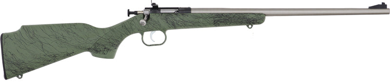 Crickett G2 .22LR Youth Sporting Rifle with Green Synthetic Stock and Stainless Finish