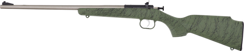 Crickett G2 .22LR Youth Sporting Rifle with Green Synthetic Stock and Stainless Finish