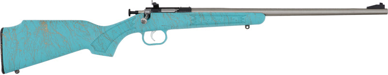Crickett G2 22LR Sporting Rifle with Teal Synthetic Stock and Stainless Finish