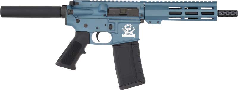 Great Lakes Firearms & Ammo GL15223P BLU AR-15 Pistol in 223 Rem/5.56 NATO, Blue Finish, 7.5-inch Barrel