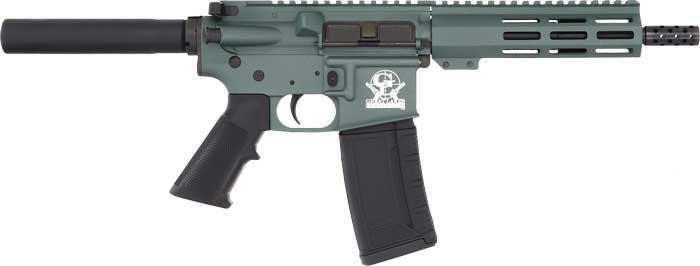 Great Lakes Firearms & Ammo GL15223P CHG AR-15 Pistol in 223 Rem/5.56 NATO, Green Finish