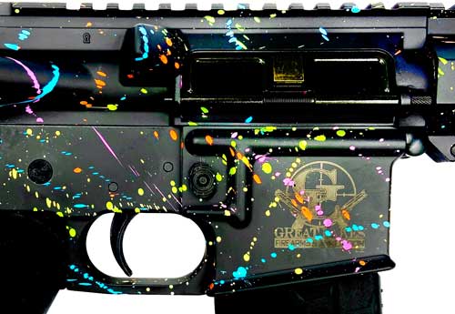 Great Lakes Firearms & Ammo GL15223 S-BLK AR-15 Style Rifle in 223 Rem/5.56 NATO with Cerakote Finish
