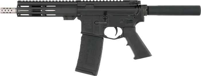 Great Lakes Firearms & Ammo GL15223SSP BLK AR-15 Pistol in 223 Rem/5.56 NATO, 7.5-Inch Barrel, Black