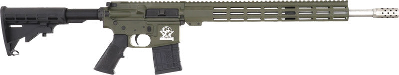 Great Lakes Firearms & Ammo GL15450SSODG AR15 450 Bushmaster Semi-Automatic Rifle with Billet Upper/Lower and Muzzle Brake