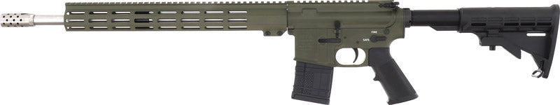 Great Lakes Firearms & Ammo GL15450SSODG AR15 450 Bushmaster Semi-Automatic Rifle with Billet Upper/Lower and Muzzle Brake