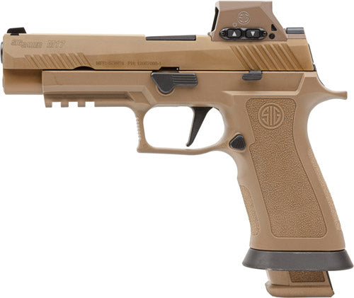 SIG Sauer M17 X Series Rx 9mm Semi-Auto Pistol with 4.7-Inch Barrel and 21-Round Capacity and Coyote Finish