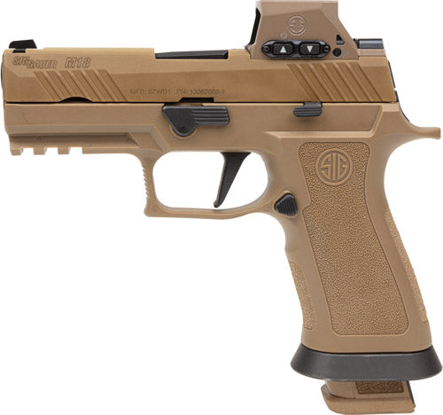 SIG Sauer M18 X Series Rx 9mm Semi-Auto Pistol with 3.9-Inch Barrel and 21-Round Capacity and Coyote Finish