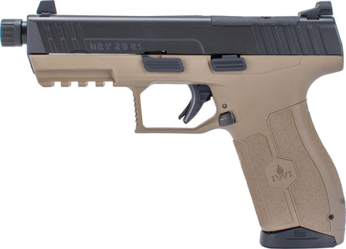 IWI Masada 9mm 4.6-inch Threaded Barrel Semi-Auto Pistol with Flat Dark Earth Frame and Black Slide