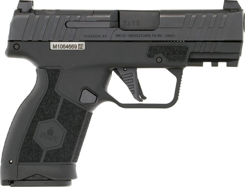 IWI Masada Slim Elite 9mm 3.4-inch Semi-Auto Pistol with Fixed Sights and Two Magazines
