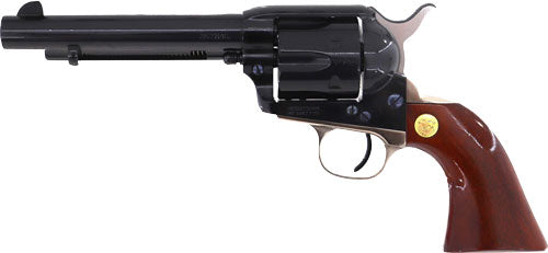 Cimarron Pistoleer .357 Magnum / .38 Special Revolver with Blue Finish and Wood Grips