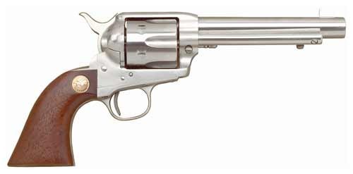 Cimarron P-Model .45 Long Colt Revolver with 5.5-inch Stainless Barrel and Walnut Grip