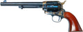 Cimarron P-Model .45 Long Colt 7.5-inch Blued Revolver with Wood Grips
